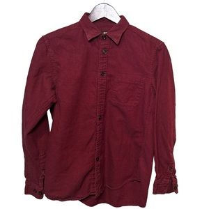 Timeless Comfort: Uniqlo Men's XS Red Flannel Shirt
